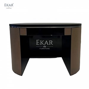 [Hot Item] Modern Oval Vanity Table Sleek Design for Stylish Bedroom Spaces