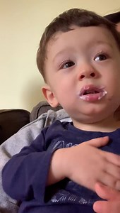 We taught JJ “more please”! I didn’t think he would do it, but then he asked for Ellenos Real Greek Yogurt ❤️ | Michelle Li