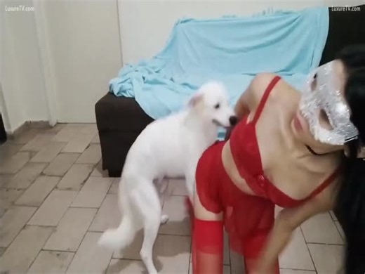 latina with her doggy