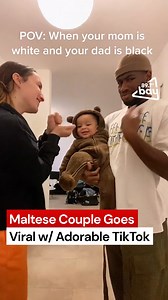 13K views · 262 reactions | A young Maltese couple has gone TikTok viral, gaining 1.6M likes and over 13 million views 朗 The couple, Joseph Mbong and Nicole Gatt posted an adorable interracial video with their cute baby ❤ This will definitely put a smile on your faces 殺 | 89.7 Bay | Facebook