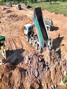 4K views · 122 reactions | Amazing Strong Bulldozer Operation Filling Large Land Area with Rocks, Soil, and Dump Trucks #excavator #heavyequipment #bulldozer #fblifestyle | Sova | Facebook