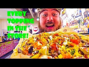 Mod Pizza with EVERY TOPPING on it