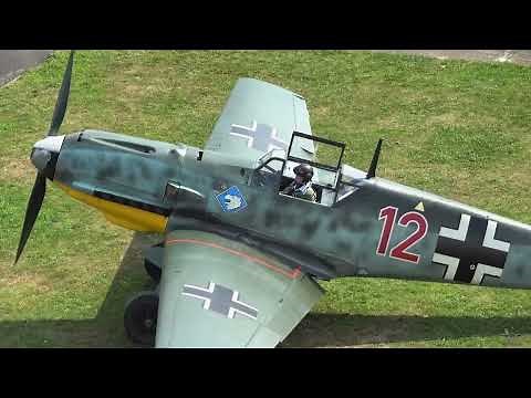 Original Messerschmitt Bf 109 E-4 over Germany: Testflight of the Luftwaffe Fighter.