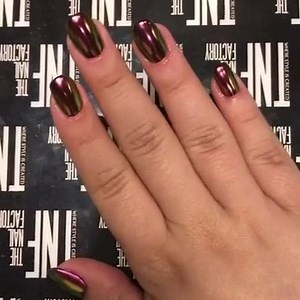 1.5K views · 15 reactions | TNF chrome Nail creations #nofilter #the_nail_factory_egypt #TNF #cairo #egypt #nails #nailspa #eyelashes #lashes | THE NAIL FACTORY Egypt | Facebook