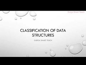 Classification of Data Structures