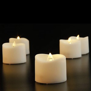 [Hot Item] Wave Top LED Tea Lights Candles with Timer
