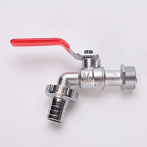 [Hot Item] OEM Nickeled Bibcocks Hose Connection with Steel Iron Al Handle
