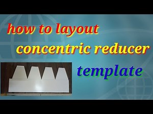 how to layout concentric reducer