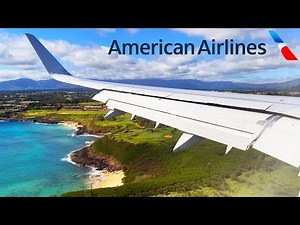 American Airlines Airbus A321neo Landing in Līhu'e, Kaua'i, Hawai'i (LIH) + AMAZING VIEWS