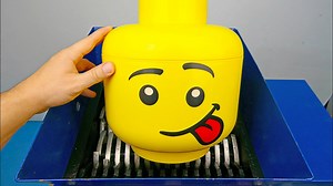 Shredding Giant LEGO Head!