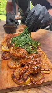 Smoked Salmon Lemon Pepper with Chipotle Lemon Dill Butter