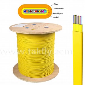 [Hot Item] 12 Cores Singlemode Indoor Fiber Optic Flat Ribbon Cable