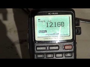 Icom IC R20 on WWCR 12160 khz