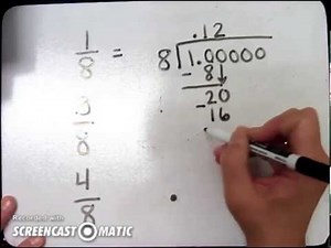 Terminating and Repeating Decimals