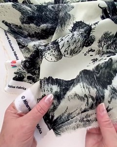 Minerva Exclusive High Noon Viscose Challis Fabric - per Yard