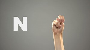 Letter N Sign Language Hand On Stock Footage Video (100% Royalty-free) 1027727780 | Shutterstock