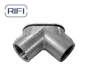 [Hot Item] IMC Conduit Connector IMC to IMC Pull Elbow Zinc Die Cast Threaded Installation 90 Degree