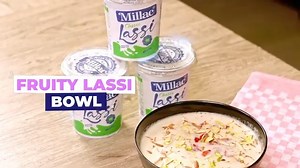 Iftar made right with Millac! This Ramadan open your fast with a refreshing bowl of fruity Millac Lassi. 𝐈𝐧𝐠𝐫𝐞𝐝𝐢𝐞𝐧𝐭𝐬: -Millac Lassi 350ml -chopped bananas 120gm -chopped apples 120gm -honey 1tbsp -chopped fruit of choice for topping 100gm 𝐌𝐞𝐭𝐡𝐨𝐝: -Add Millac Lassi in a blender -Add chopped bananas -Add chopped apples -Add honey for sweetness -Toss in ice cubes for a chilled texture -Blend until smooth and creamy -Pour the prepared fruity lassi into a bowl -Top with chopped fruit