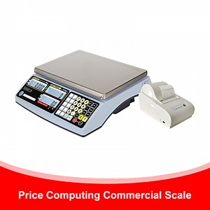 [Hot Item] Double Side LCD Display Scale Acs-30kg Price Computing Scale with Printer