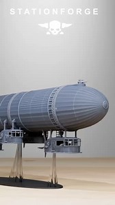 GrimGuard Airship is huge! Would you dare to 3D print it? 🤔#3dprinting #wargame #trenchcrusade | Station Forge