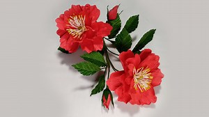 Rosa Multiflora Flowers | Paper Crafts #paperflower #crepepaper#reelsfb #origami #papercrafts #crafts #diy #paperflower #florist #origamiflower #reels #reel #foldpaper #flowerart #handmade #rosamultiflora | Bopha Handmade