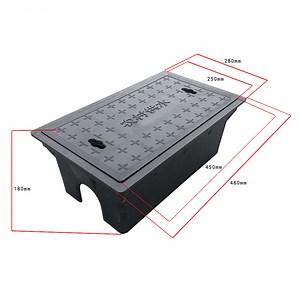 [Hot Item] Outdoor Water Meter Valve Box Protection Box Composite Plastic Water Meter Box with Brass Water Meter Fitting