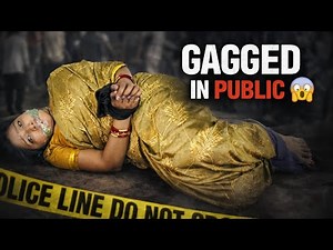 Gagged trapping in public | hogtied on women | chloroform act | social awareness @Hanshvidiaries