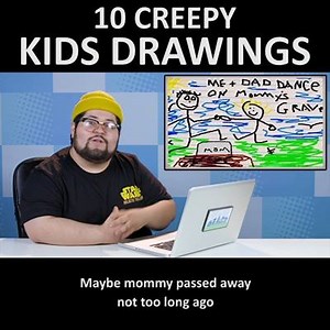 78K views · 527 reactions | "It's so unnecessarily detailed for a kid's drawing." Are these kids drawings disturbing or just a little weird? | REACT | Facebook