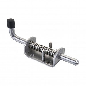 [Hot Item] 155mm Length Spring Pin Latch Stainless Steel Bolt Latch Trailer Gate Pin Lock Spring Latch
