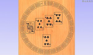 29 Hand, gcode Cribbage Board CNC digitale Datei, Perfekte Hand, svg, dxf, crv, c2d - Etsy.de