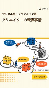 今の会社を選んだ理由・転職回数...気になるクリエイターの転職事情！#デザイナー #クリエイター #webデザイナー #グラフィックデザイナー #転職 #ユウクリ