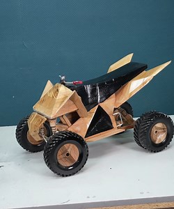 77K views · 1.9K reactions | Model Quad - Tesla Cyberquad ATV  #woodworking #quad #cyberquad | Awesome Woodcraft | Facebook