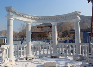[Hot Item] Marble Column High Quality Marble Roman Decorative Column Marble Pillar (SYMC-014)
