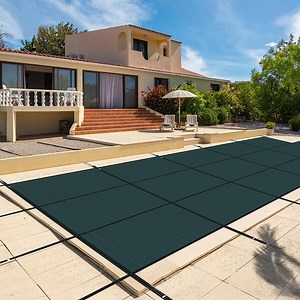 [Hot Item] 14*26FT Mesh safety Pool Cover PP Fabric Inground Swimming Pool safety Cover