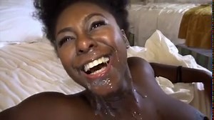 Black Girl Fucked Hard Until She Squirts And Takes His Load