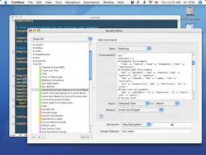 TextMate: LaTeX part 1