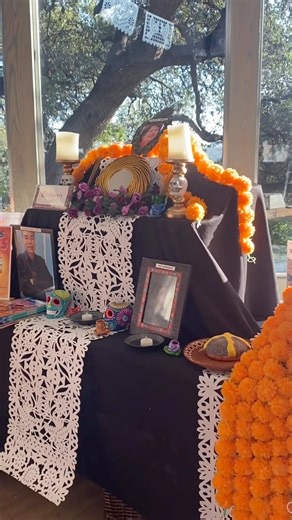 Our Community Ofrenda is taking shape in the Greene Room - here are some of our favorite details on the altar! 🕯️💐🧡 Want to join us in honoring the memories and mementos of your loved ones? You can walk in with small items and photos, register for a dedicated space to build your personal ofrenda, or sign up for our October 30th Ofrenda Workshop with Shaman Jesus - all details at the link below. https://linktr.ee/zilkerbotanicalgarden #zilkerbotanicalgarden #ofrendas #díademuertos | Zilker Bot
