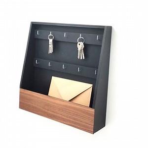 Large, Open Key Box, Black   Wanlut, Key Rack With 10 Hooks - Etsy Canada