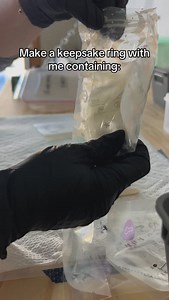 12K views · 75 reactions | Pretty obsessed with this one  The Seraphine ring with breastmilk, pregnancy test, crushed white opal, marigold (oct) flowers and pink tourmaline (oct) birthdtone. Soooooo pretty!!  PS: I filmed 3 recent videos the same day I promise I dont wear the same shirt every day  its a fun one tho shoutout to my fellow #fourthwing fans! #breastmilkjewelry #keepsakejewelry #keepsakejewelry #breastmilk #breastfeedingmom | Milk Couture Co. | Facebook