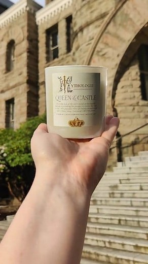 Have you ever visited a castle? 🏰 One of the things we love about candles like Queen of the Castle is that lighting them helps transform your home into a castle - no travel needed! ✨ It's awesome to visit a real castle from time to time, but that's not an easy thing to do for many people, so find ways to elevate your home as your own personal kingdom! 👑 Check out Queen of the Castle at the link in our bio! #sixthemusical #anneofcleves #queenofthecastle #iridescent #limitededition | Mythologie 