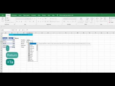 Excel Structure Reference