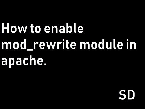 mod rewrite - How to enable mod_rewrite for Apache