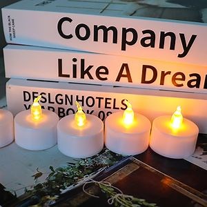 [Hot Item] Color Changing LED Tealight Candle/Warm Light Flickering Batteries Candles