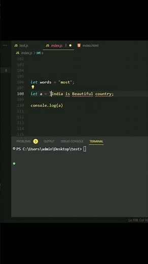 Templete Literals & String Interpolation in JavaScript 🍕 #javascriptinterviewquestions #jstricks
