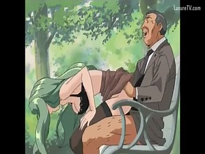Anime slut pleasures old man