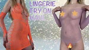 Lingerie try on, nipple out - YTboob