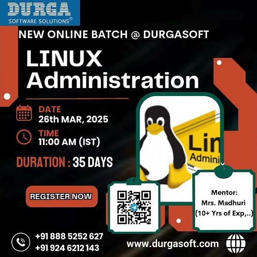 Linux Administration Online Training | System Admin Course | Durgasoft | March 2025