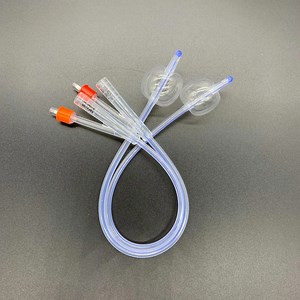 [Hot Item] Medical Supplies Disposable Urinary 2 Way 3 Way Male Female Urethral Silicone Foley Catheter with Balloon 5ml - 50ml Catheter Safety