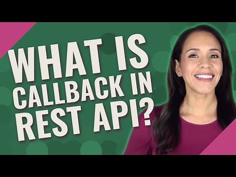 What is callback in REST API?