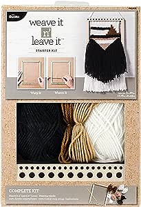 BUCILLA 49030E Rectangle Loom Starter Kit Weaving Loom Kit